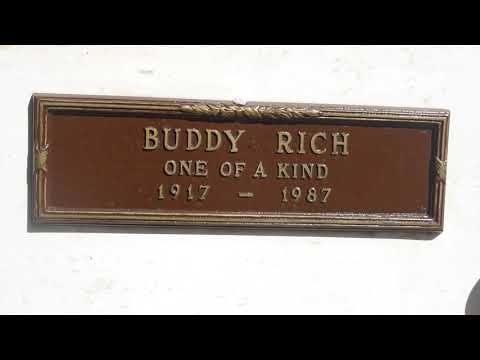 Musician Drummer Buddy Rich Grave Westwood Los Angeles California USA October 2020