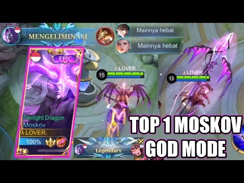 MOSKOV GOD MODE MENCURI LORD PAKAI TOMBAK, MEMBUAT TIM JADI MENANG - MOBILE LEGENDS