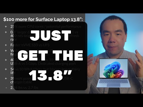 Surface Laptop 13” vs Surface Laptop 7 (13.8”) - 13.8” is cheaper!?