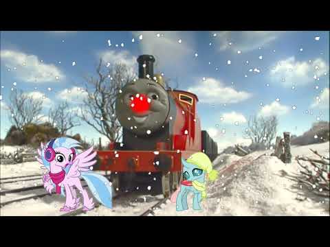 James the Red-Nosed Engine playing in the snow with Silverstream and Ocellus (115th video)