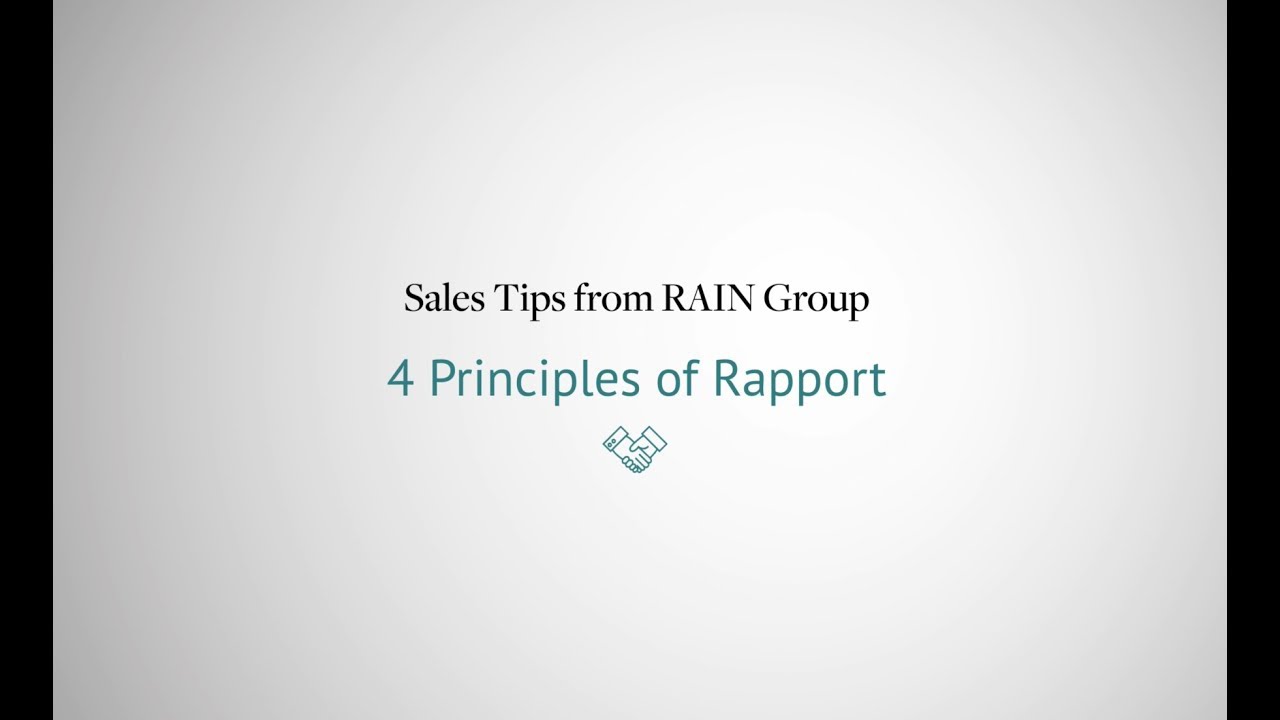 Building Rapport: 4 Principles