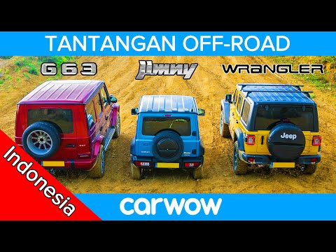 AMG G63 v Suzuki Jimny v Jeep Wrangler - DRAG RACE mendaki & manakah  mobil OFF-ROAD terbaik!