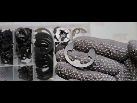 Тормозные полукольца типа Е YATO, 300 шт, разные размеры (YT-06884)