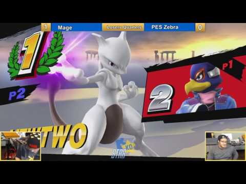 Star KO Sm4sh Singles Losers Top 8 Mage (Falco) vs PES | Zebra (Mewtwo)