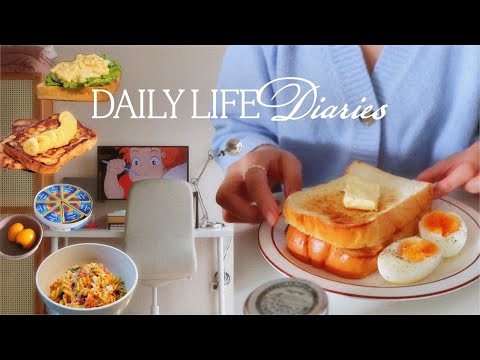 ⟪sub⟫ precious alone time & ordinary days at home🍃｜simple meals + apartment updates｜slow city life🎐