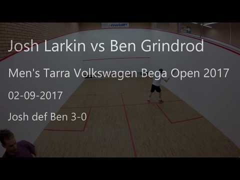 Josh Larkin vs Ben Grindrod PSA  Bega Open Semi Finals 2017
