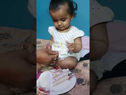 Mahika loves cakes
