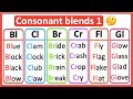 Consonant blends 1 🤔 | Phonics lesson | Learn with examples