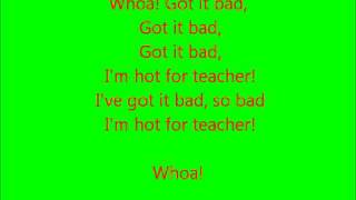 Glee - Hot for teacher - Lyrics