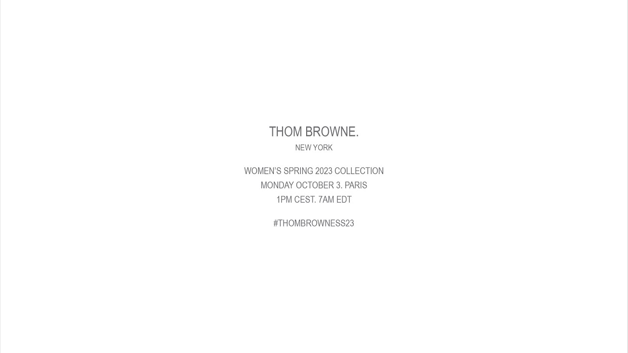 ... thom browne women's spring 2023 collection ... thumnail