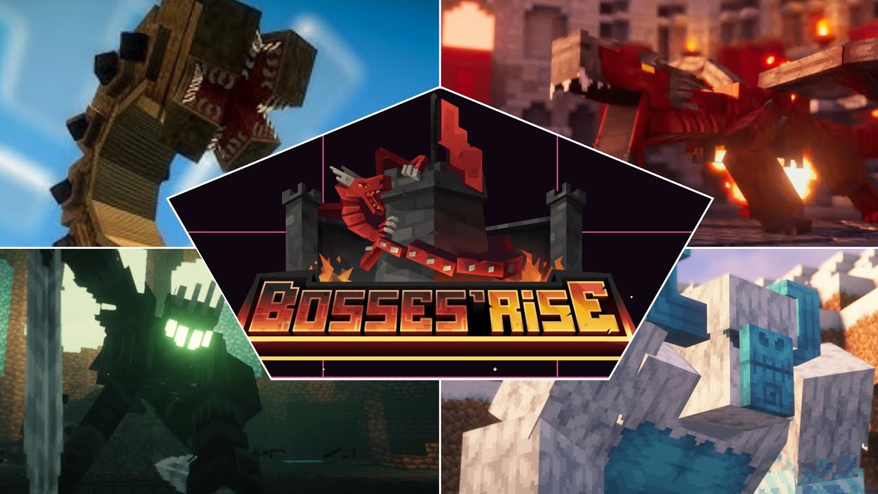 Minecraft Bosses'Rise: All Updated Bosses ( 1.20.1 Mod )
