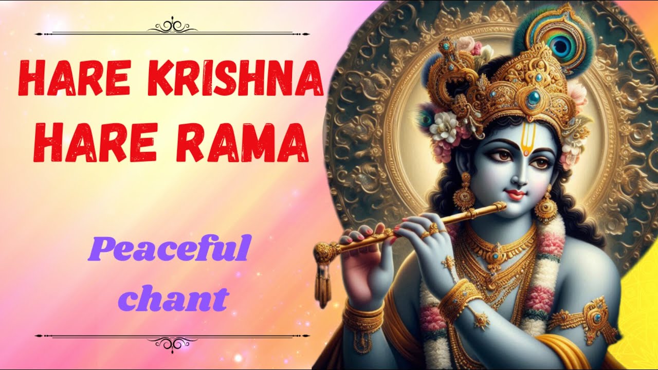 Krishna bhajan| hare krishna hare krishna hare rama hare rama| peaceful mantra|devotional|meditative