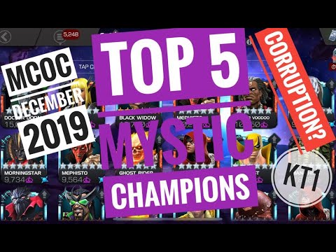 Top 5 Mystic Champions In MCOC! December 2019!