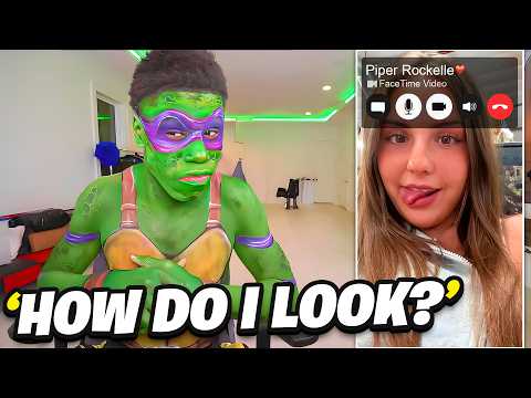 Rakai Reveals His New Look To Piper Rockelle & Friends..