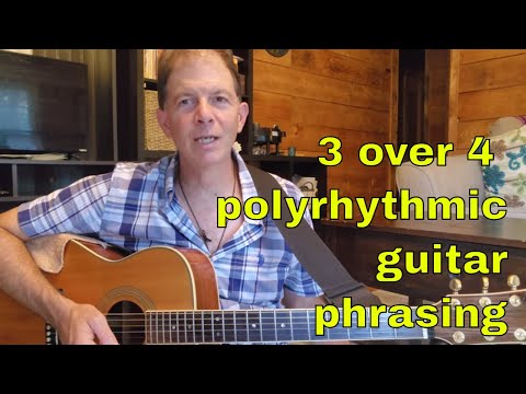 4 over 3 polyrhythm | phrasing for guitar