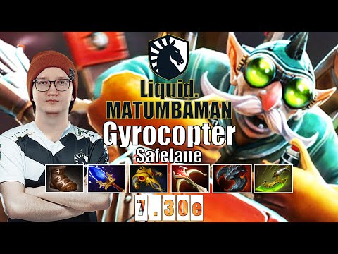 Gyrocopter Safelane | Liquid.MATUMBAMAN | 18 KILLS MATU GYRO IS BROKEN | 7.30e Gameplay Highlights