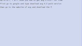 AVG9.0 key FREE