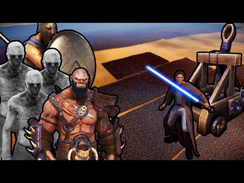15 MILLION ZOMBIES, ORCS, SPARTANS vs 100,000 JEDI + 1,000 CATAPULTS | UEBS 2