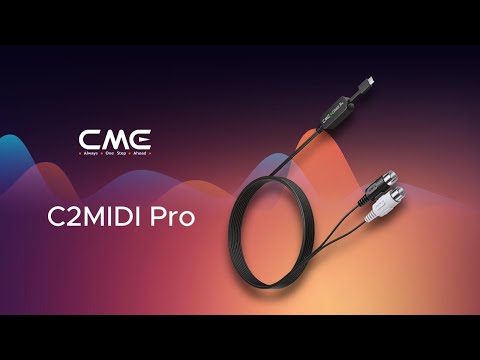 CME C2MIDI Pro - Dual Purpose Smart MIDI Cable - MIDI cable with filter, mapper and curve settings