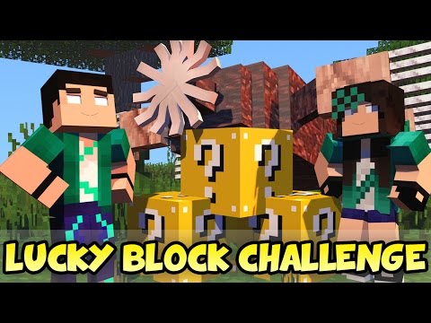 Minecraft com Namorada: MOLENOID CHALLENGE GAMES - Lucky Block Mod - Mini-Game com MODS