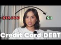 How I Paid Off Thousands Of Dollars In Credit Card Debt In 1 Year