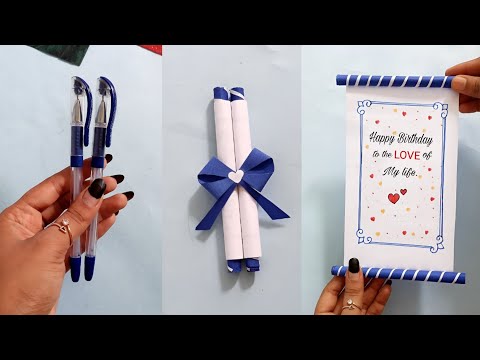 DIY scroll card | paper scroll card | Birthday card making | DIY ideas | gift card making |