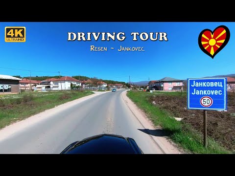 DRIVING TOUR - Destination from RESEN to JANKOVEC, Macedonia (2022)【4K】Mercedes, Drive (POV)