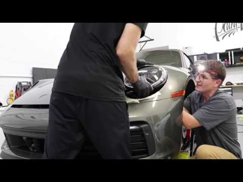 2020 Porsche 911 992 headlight removal