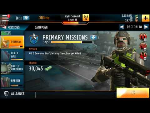 Kill Shot Bravo Region 18=38 Primary Mission Complete