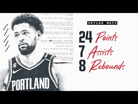 Skylar Mays Highlights (24 points) | Portland Trail Blazers | Apr. 4, 2023