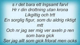 Lisa Nilsson - LГѓВ¤ngsamt FarvГѓВ¤l Lyrics