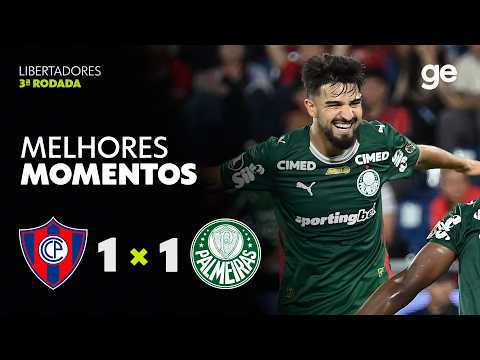 Gols e lances de Cerro Porteño x Palmeiras