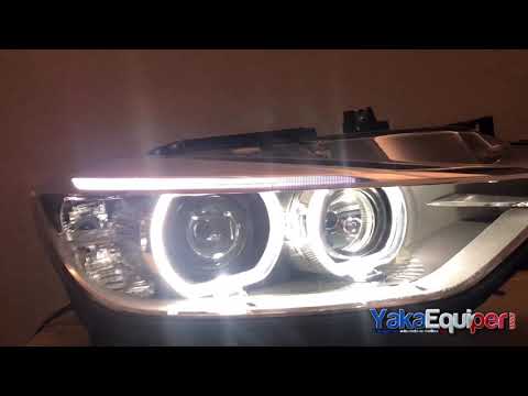 Phares BMW Serie 3 F30 - DEPO look xenon LED 11-15 - Noir