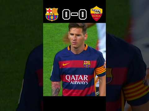 Barcelona vs Roma ☠️🔥| Messi, Neymar, Suarez UCL 2015 #shorts #football #youtube