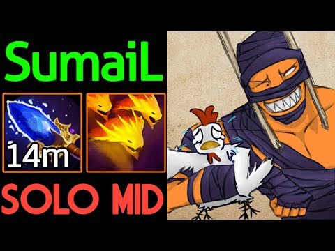 SumaiL Dota 2 [Shadow Shaman] 14 min Aghanim's Scepter - Solo Mid