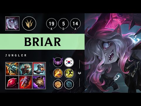 Briar Jungle vs Shaco - KR Master Patch 25.15