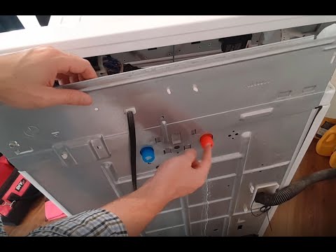 How to Replace the Inlet Valves on a Washing Machine (hot / red, cold /blue plastic connection)