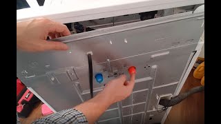 How to Replace the Inlet Valves on a Washing Machine (hot/red, cold/blue plastic connection)