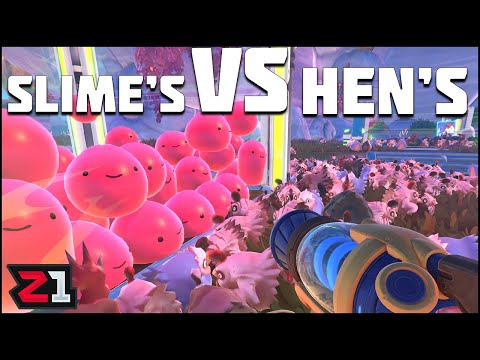 50 Slimes VS 1000's Of CHICKENS ! Slime Rancher 2 [E18]