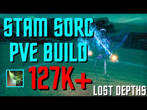 ESO - Stamina Sorcerer PVE Build (127k+) - Lost Depths