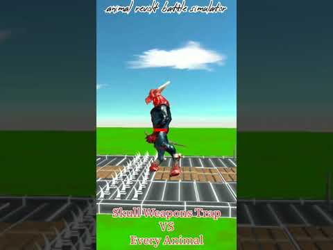 Skull Weapons Trap VS Every Animal, Animal Revolt Battle Simulator, ARBS