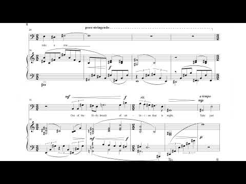 Mark Carlson - The Dream Keeper for Bass-Baritone and Piano (2023) [Score-Video]