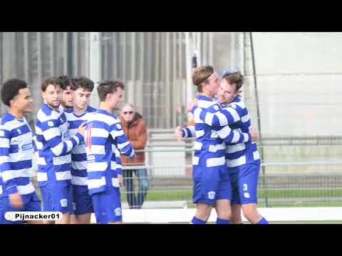 HBSS 1 - Oliveo 1 voetbal wedstrijd in Schiedam