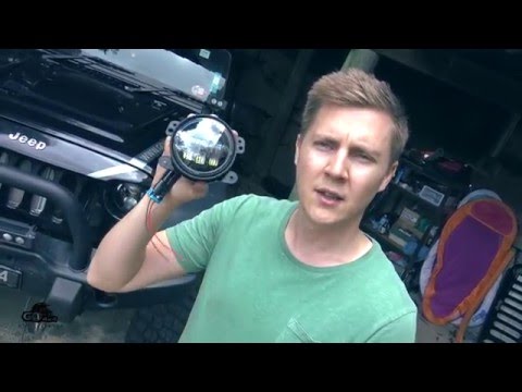 J.W. Speaker 6145 LED fog lights vs stock - test, install, soldering and wiring on Jeep JK