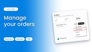 How to View and Manage Orders and Send Receipts