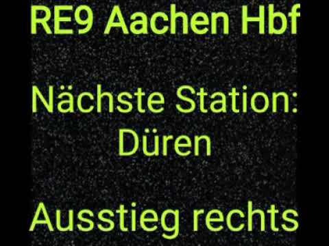 RE9 (DB Regio NRW) Ansage: Düren