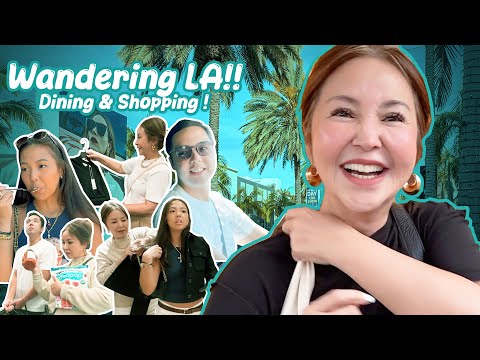 Aton tries to Vlog with PJ! Love it! + More Shopping and Dining in LA! | Small Laude