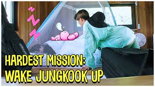 Download lagu BTS Hardest Mission Is To Wake Up Jungkook - BTS Cute Sleeping Moments :) mp3