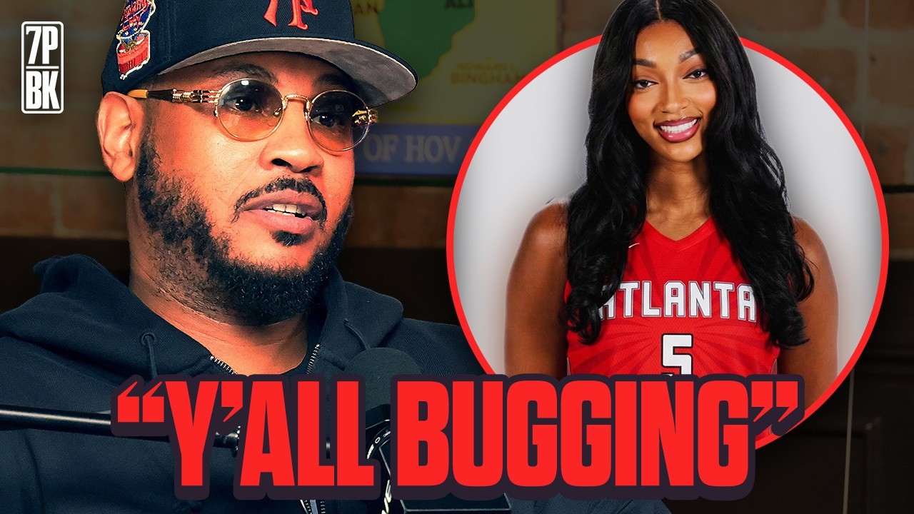 Carmelo Anthony Responds to Angel Reese Trade: “Y’all Bugging” & Says Azzi Fudd is #1 Pick