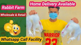 Rabbit Sale Home Delivery // Rabbits Farm In Hyderabad // Pet Farm // Telugu vlog